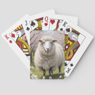 Cute Fluffy Sheep Casinokort
