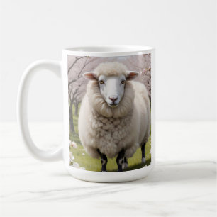 Cute Fluffy Sheep Kaffemugg