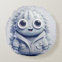 Cute Fluffy-Tecknad Pillow - Adapter Smilning Plus