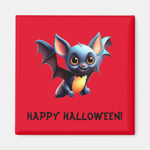Cute Flygande Fladdermus   HAPPY HALLOWEEN Magnet