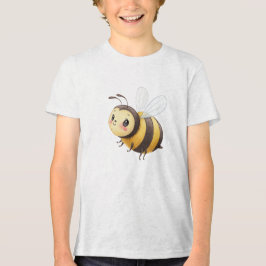 Cute Flying Bumblebee Illustration T Shirt
