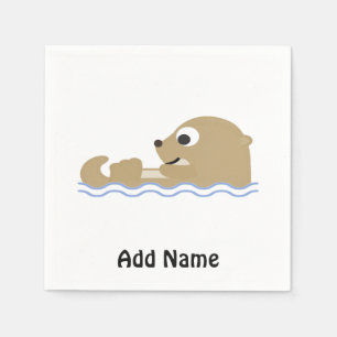 Cute Flyter Otter Pappersservett
