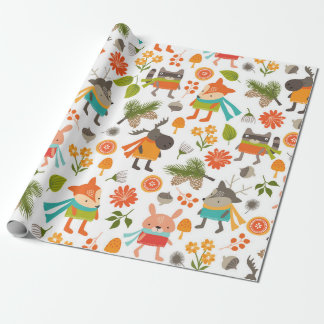 Cute Folksy Woodland Animals Presentpapper