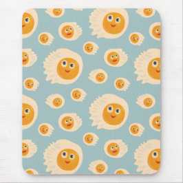 Cute Food - Kawaii Fried Eggs Mönster Musmatta