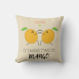 Cute Food Pun för Lycklig par Förlovningsfest Kudde
