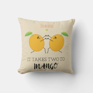 Cute Food Pun för Lycklig par Förlovningsfest Kudde