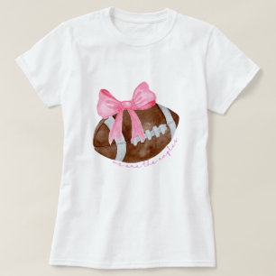Cute Football Mamma Shirt, Anpassningsbar Mascot B T Shirt