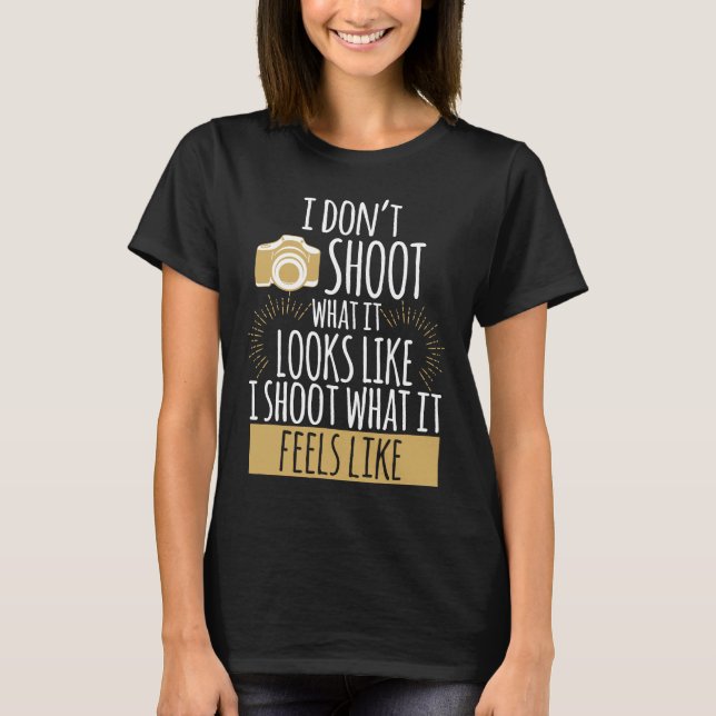 Cute för en fotofotograferingslamera t shirt (Framsida)