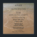 Cute för födelsedagsfest Beach Nautical Anpassning Magnetisk Inbjudningskort<br><div class="desc">Skrivs ut med sidbakgrundsbilder och textmallar för personlig som du kan redigera och anpassa!</div>