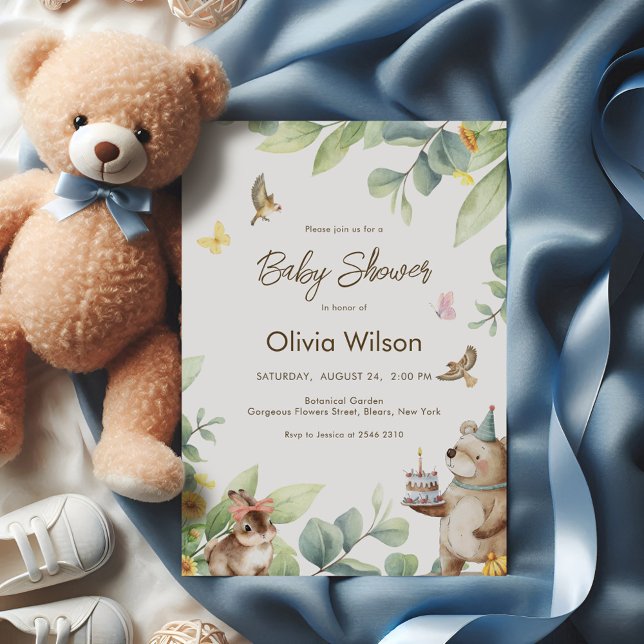 Cute Forest Animals Inbjudningar (Skapare uppladdad)