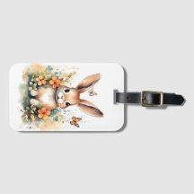 Cute Forest baby bunny Pints Nursery Art