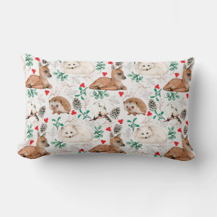 Cute Forest Critters Lumbar Pillow Lumbarkudde