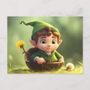 Cute Forest Elf, vykort för postkorsning