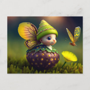 Cute Forest Elf, vykort för postkorsning