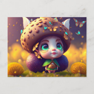 Cute Forest Elf, vykort för postkorsning