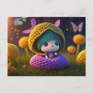 Cute Forest Elf, vykort för postkorsning
