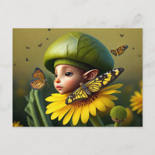 Cute Forest Elf, vykort för postkorsning