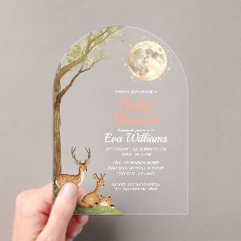 Cute Forest Friends & Moon Budget Baby Shower
