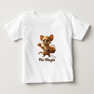 Cute Forest Mouse with Pies T Shirt