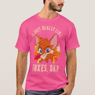 Cute Forest Nature Animal Fox Älskare Wildlife Fox T Shirt