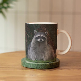 Cute Forest Raccoon Wildlife Photo Mugg