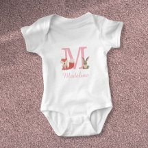 Cute Forest Woodland Animals Rosa Monogram
