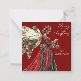 Cute Forestcore Helgdag Fairy Helgdag Anteckningskort