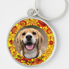 Cute Forever i min hjärt-kärlnyckelkedja Rund Silverfärgad Nyckelring