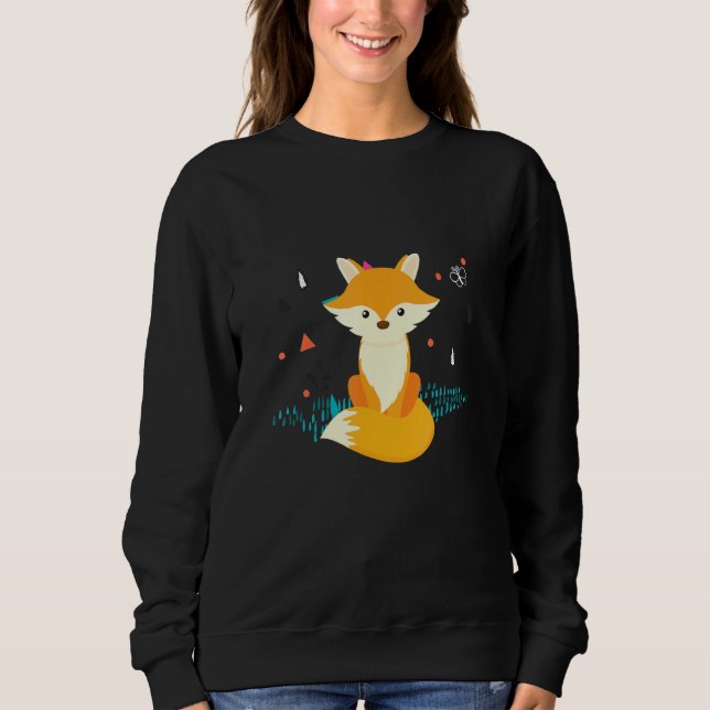 Cute Fox 1 T Shirt (Framsida)