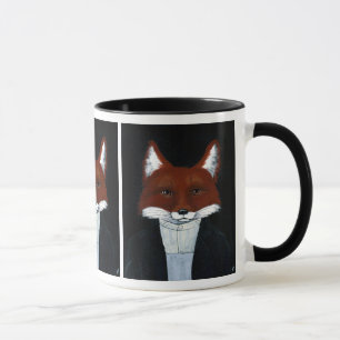Cute Fox American Gothic-spotten av hans skogar Mugg
