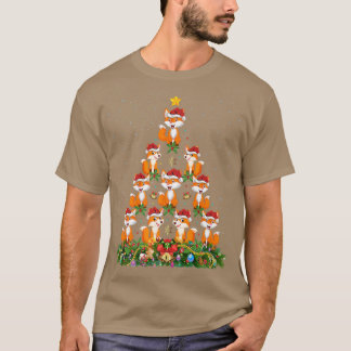 Cute Fox Animal Lover Julafton Santa Fox - jultre T Shirt
