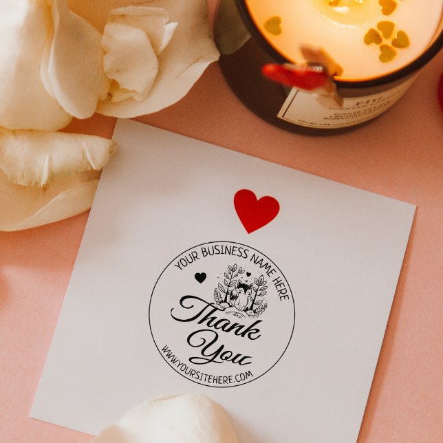 Cute Fox Anpassningsbar Business Tack Rubber Frimä Stämpel (Skapare uppladdad)