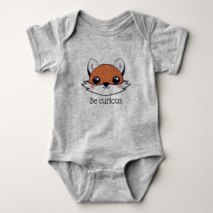 Cute Fox Ansikte är Nyfiket T Shirt