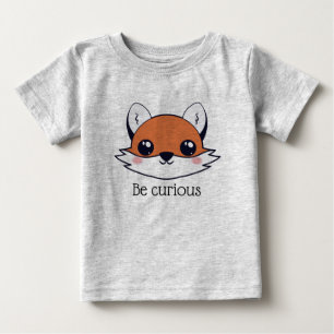 Cute Fox Ansikte är Nyfiket T Shirt