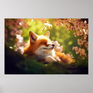 Cute Fox-bad i Vår Poster