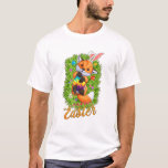 Cute Fox Bunny Ears Happy Easter Fox with Easter E T Shirt<br><div class="desc">Cute Fox Bunny Ears Happy Easter Fox with Easter Eggs Kids T-Shirt</div>