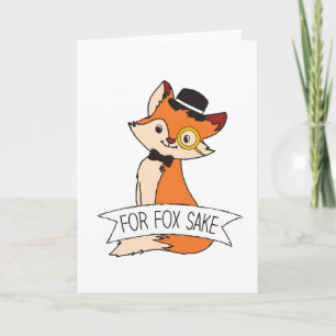 Cute Fox Clipart Oh for Fox Sake Epic Sarcastic Kort