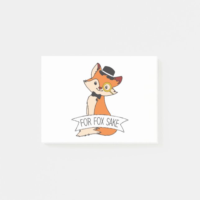 Cute Fox Clipart Oh for Fox Sake Epic Sarcastic Post-it Block (Framsida)