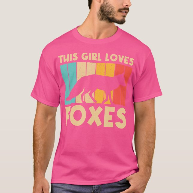 Cute Fox för flickornas fennec Fox Älskare Arktisk T Shirt (Framsida)