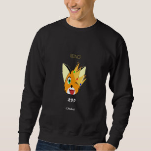Cute Fox Foxy Kung Otaku Lång Ärmad Tröja