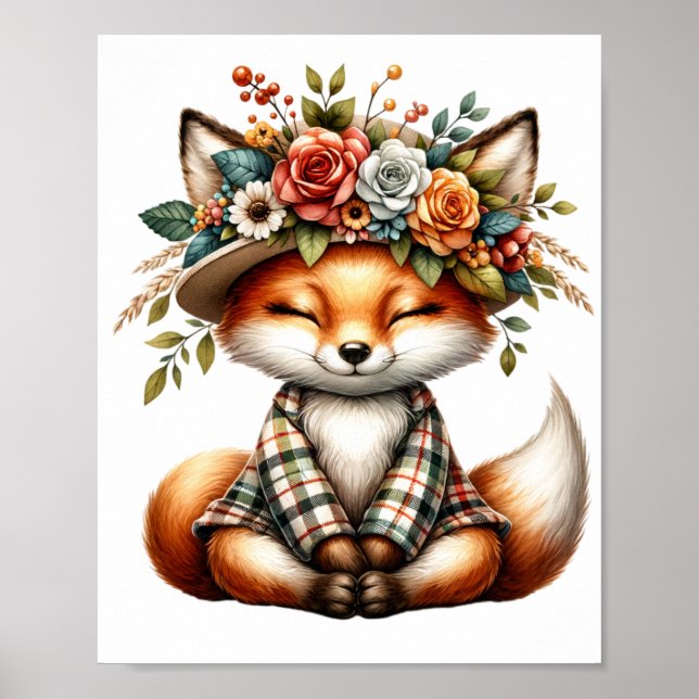 Cute Fox, fryst Poster (Framsidan)
