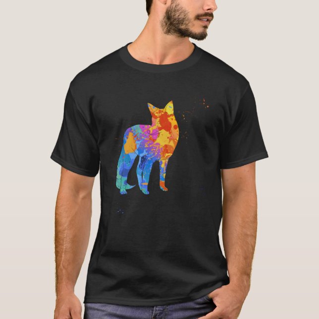 Cute Fox  Graphic  Fox Animal Graphic T Shirt (Framsida)
