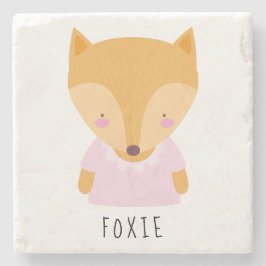 Cute Fox-illustration - Anpassade Stenunderlägg