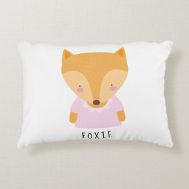 Cute Fox Illustration - Anpassadet Baby Prydnadskudde