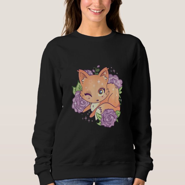 Cute Fox In Nature T Shirt (Framsida)