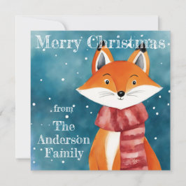 Cute Fox Julkort