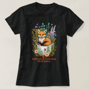Cute Fox kopp-vildblomma från Sitta, Fox Älskare T Shirt