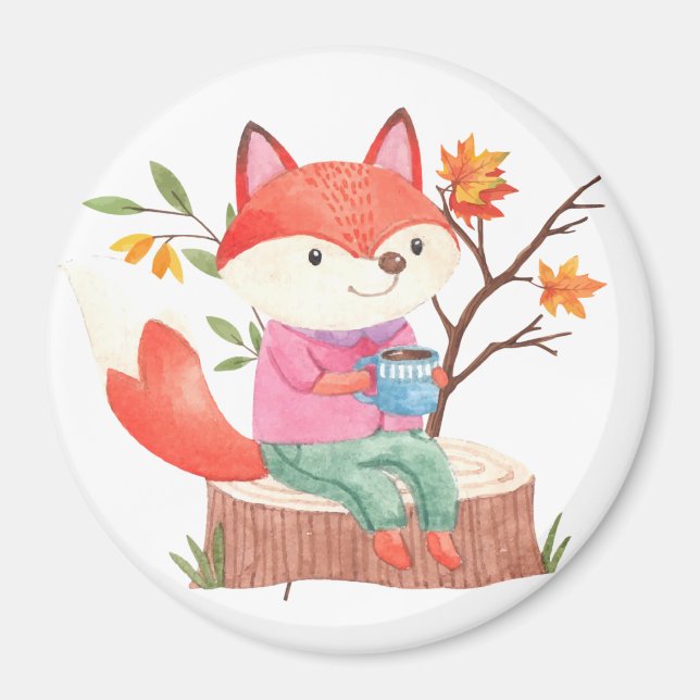 Cute Fox Magnet (Framsidan)