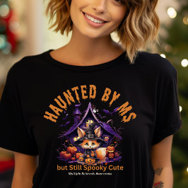 Cute Fox Många Sclerosis Warrior Halloween T Shirt