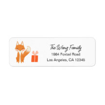 Cute Fox Modern Barns födelsedag